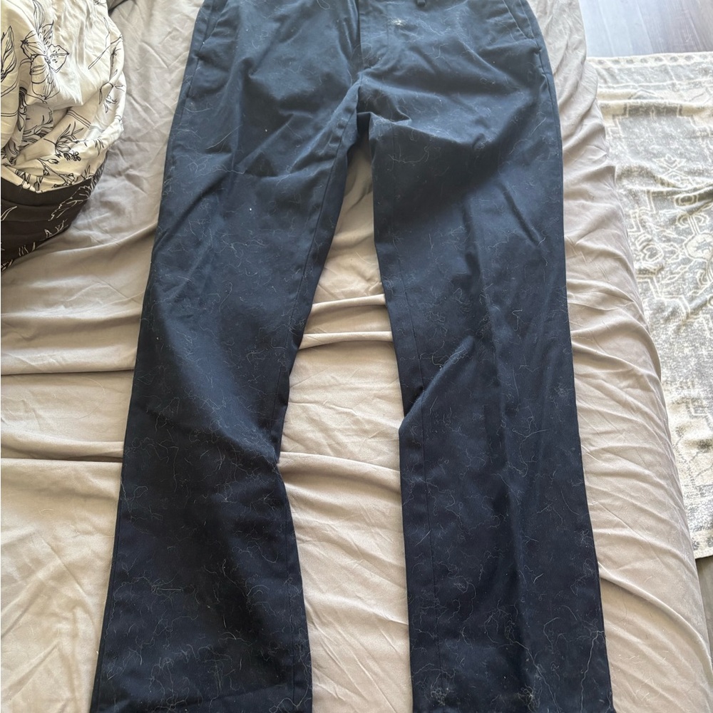 Banana Republic Black Chinos Versatile Straight-Leg Design